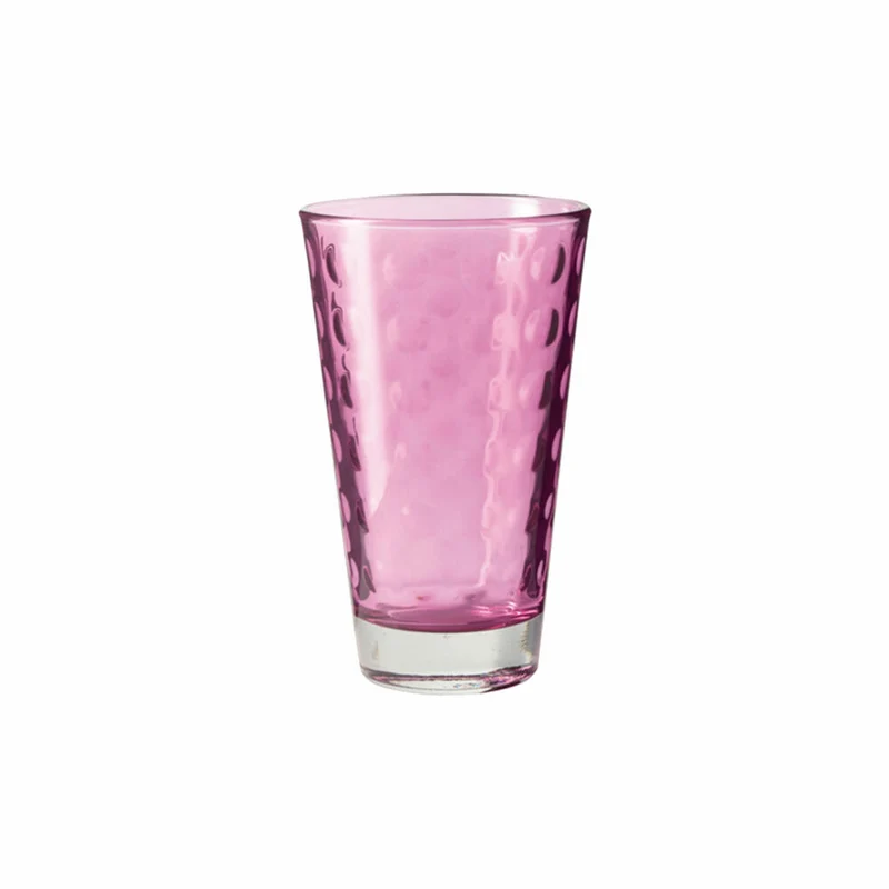 Leonardo Optic Longdrinkglas 6er Set, Cocktailglas, Trinkglas, Becher, Glas, Viola, 200 ml, 14770