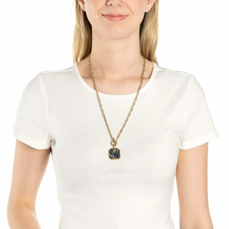 Leonardo Jewels Halskette Lira, Kette, Halsschmuck, Modeschmuck, Edelstahl, Anthrazit, 022172
