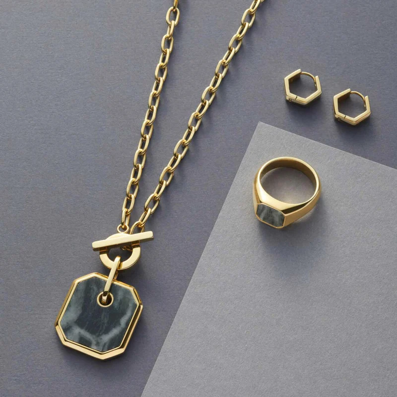 Leonardo Jewels Halskette Lira, Kette, Halsschmuck, Modeschmuck, Edelstahl, Anthrazit, 022172