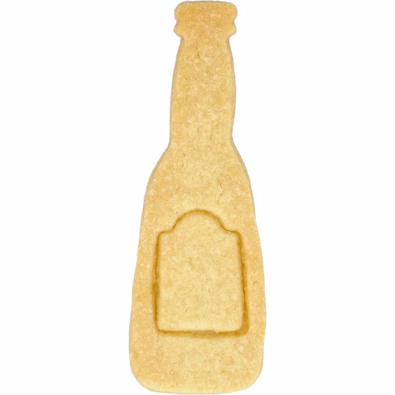Birkmann Ausstechform Bierflasche, mit Innenprägung, Ausstecher, Plätzchenform, Keks, Plätzchen, Edelstahl, 8.5 cm, 199088