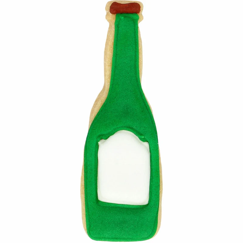 Birkmann Ausstechform Bierflasche, mit Innenprägung, Ausstecher, Plätzchenform, Keks, Plätzchen, Edelstahl, 8.5 cm, 199088