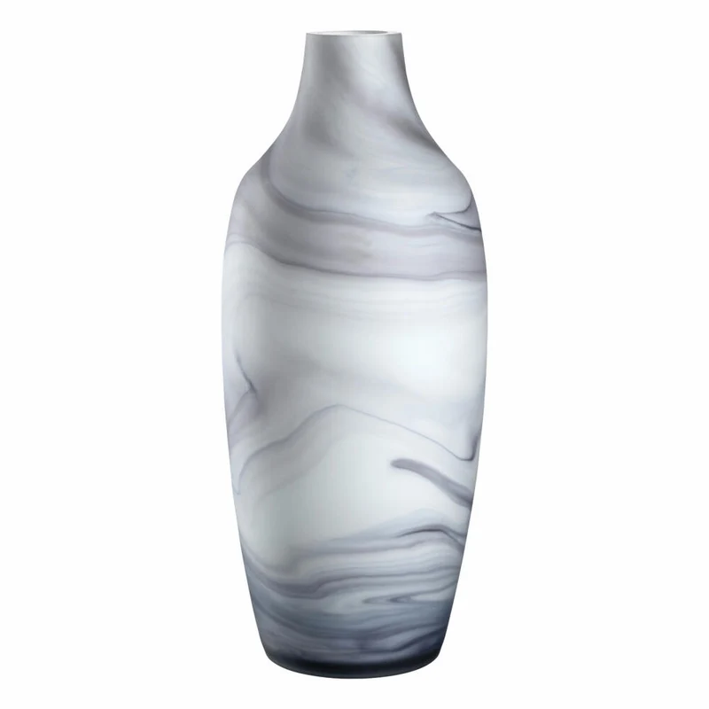 Leonardo Vase Poesia Marmoroptik, Blumenvase, Dekovase, Glasvase, Kalk-Natron Glas, H 40 cm, 076437