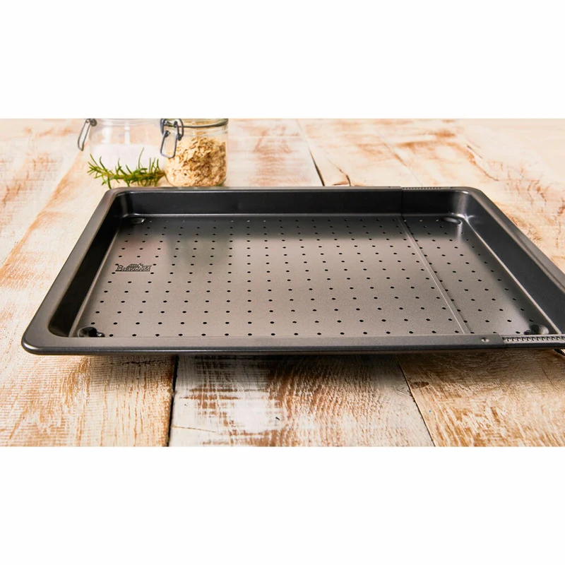 Birkmann Laib & Seele Backblech Verstellbar, Perforiert, Ofenblech, Back Blech, Herdbackblech, 36 x 33 cm, 210585