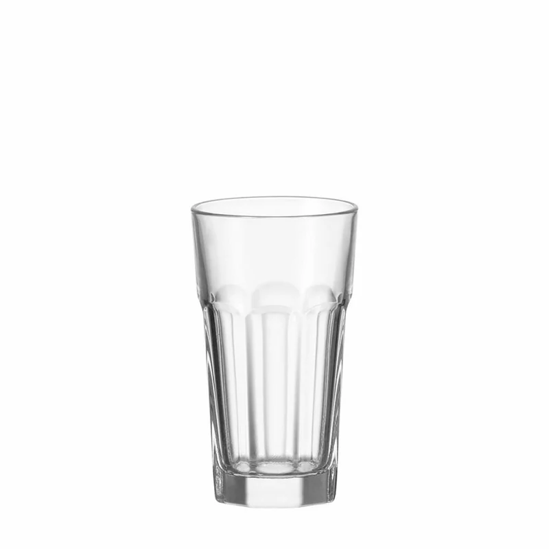 Leonardo Rock Longdrinkglas 12er Set, Cocktailglas, Becher, Klarglas, Glas, 200 ml, 97941