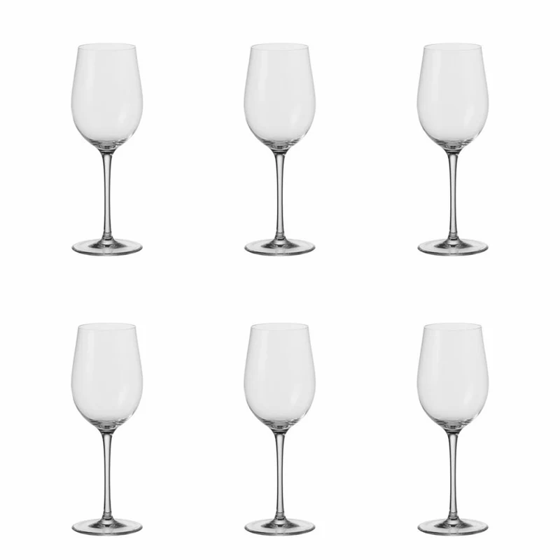 Leonardo Ciao+ Weißweinglas 6er Set, Weinglas, Wein Glas, Extrem Stoßfest, 310 ml, 19845