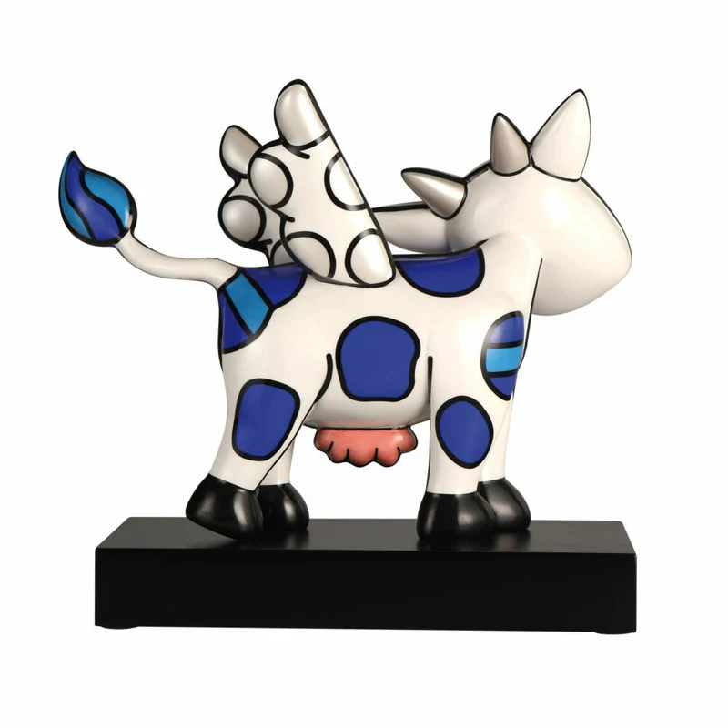 Goebel Figur Romero Britto - Flying Cow, Pop Art, Porzellan, Bunt, 31 cm, 66453161