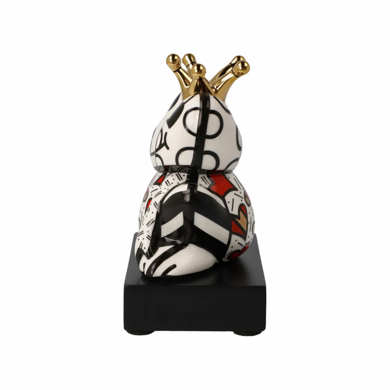 Goebel Figur Romero Britto - Golden Prince, Pop Art, Porzellan, Bunt, 14.5 cm, 66453181