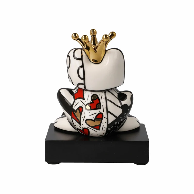 Goebel Figur Romero Britto - Golden Prince, Pop Art, Porzellan, Bunt, 14.5 cm, 66453181