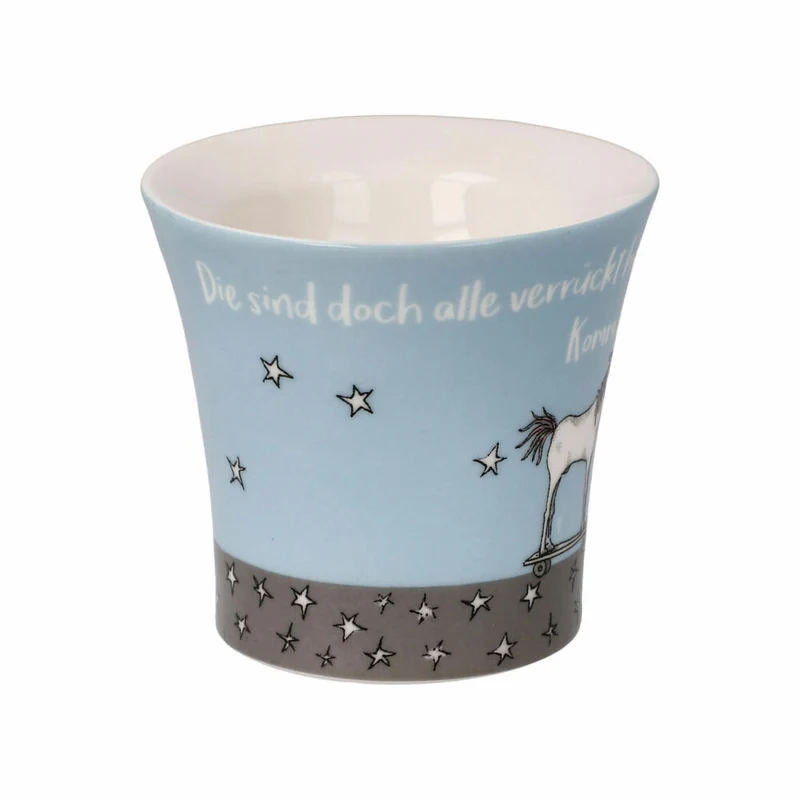 Goebel Eierbecher 2er Set B. Freundlieb - Die sind doch alle verrückt, New Bone China, Bunt, 6 cm, 27001301
