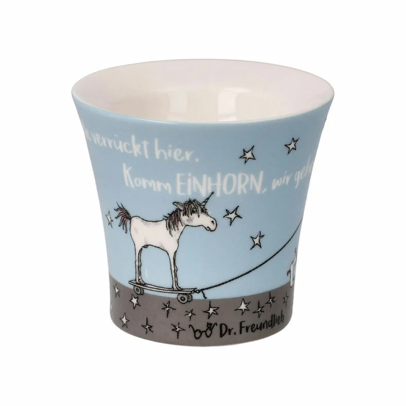 Goebel Eierbecher 2er Set B. Freundlieb - Die sind doch alle verrückt, New Bone China, Bunt, 6 cm, 27001301