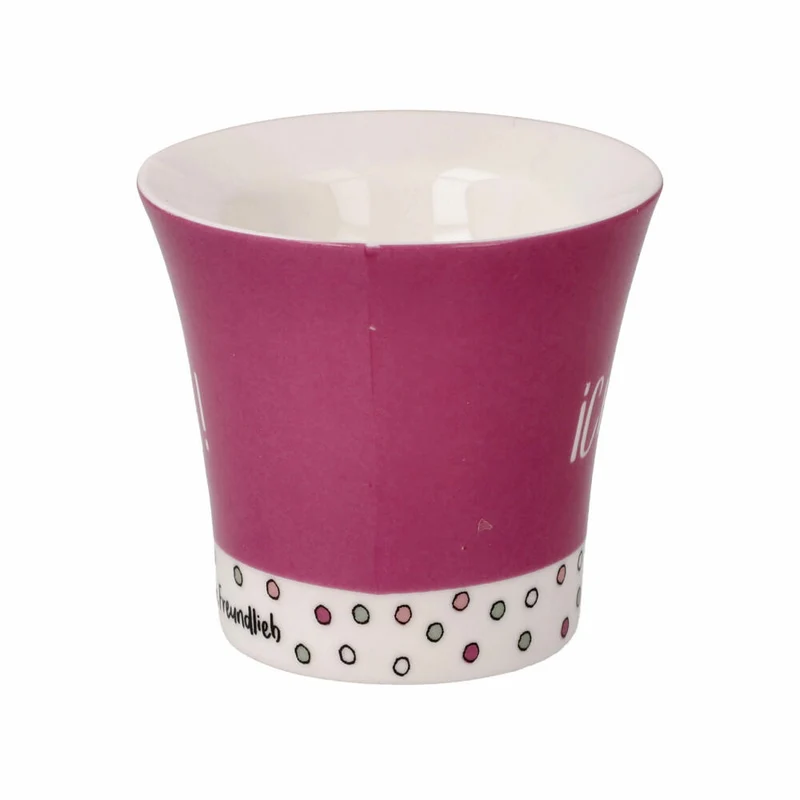 Goebel Eierbecher 2er Set Barbara Freundlieb - Ich muss gar nix, New Bone China, Bunt, 6 cm, 27001321