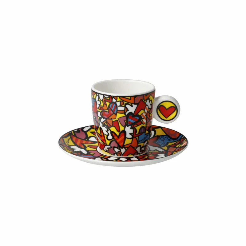 Goebel Espressotasse Romero Britto - All We Need is Love, Tasse, Becher, Fine Bone China, Bunt, 100 ml, 66452881