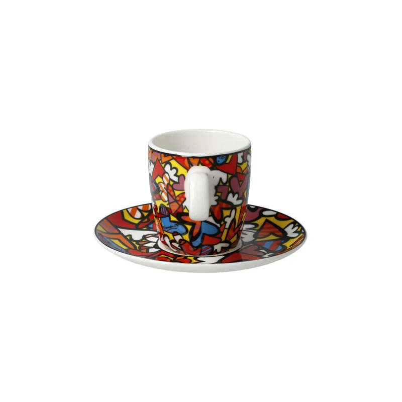 Goebel Espressotasse Romero Britto - All We Need is Love, Tasse, Becher, Fine Bone China, Bunt, 100 ml, 66452881