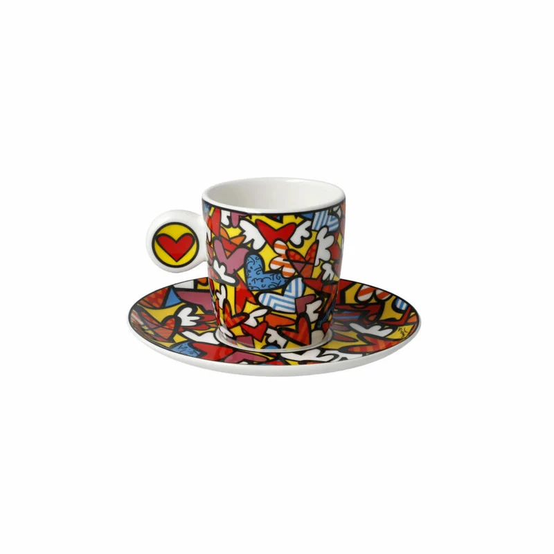 Goebel Espressotasse Romero Britto - All We Need is Love, Tasse, Becher, Fine Bone China, Bunt, 100 ml, 66452881