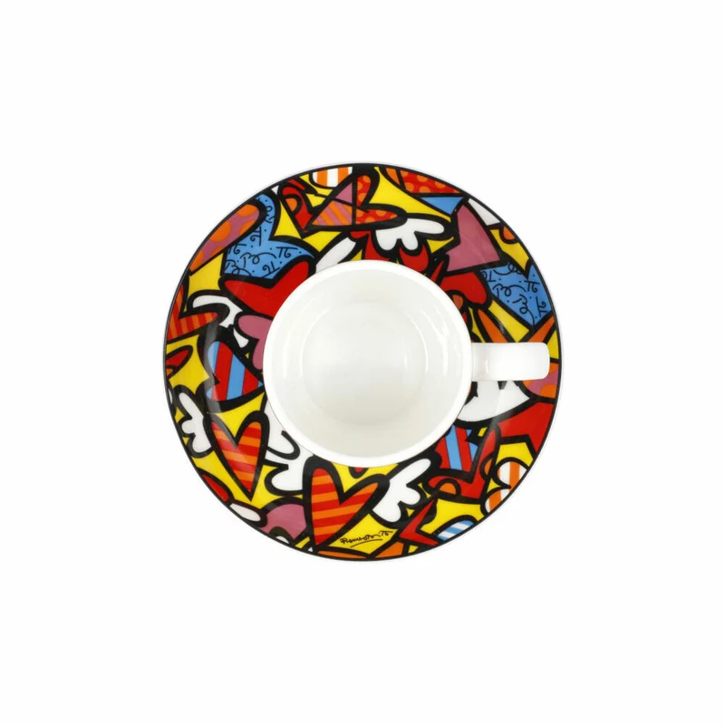 Goebel Espressotasse Romero Britto - All We Need is Love, Tasse, Becher, Fine Bone China, Bunt, 100 ml, 66452881