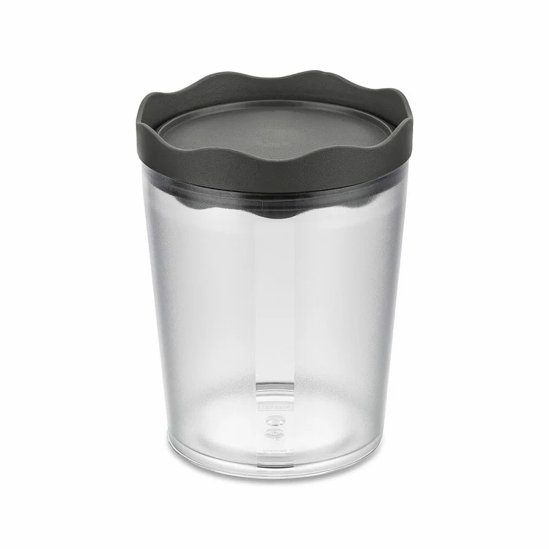 Koziol Vorratsdose Prince M, luftdichter Vorratsbehälter, Kunststoff, Nature Ash Grey, 750 ml, 7085701
