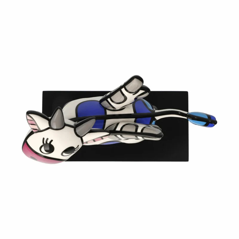 Goebel Figur Romero Britto - Flying Cow, Pop Art Dekofigur, Porzellan, Bunt, 19 cm, 66453101