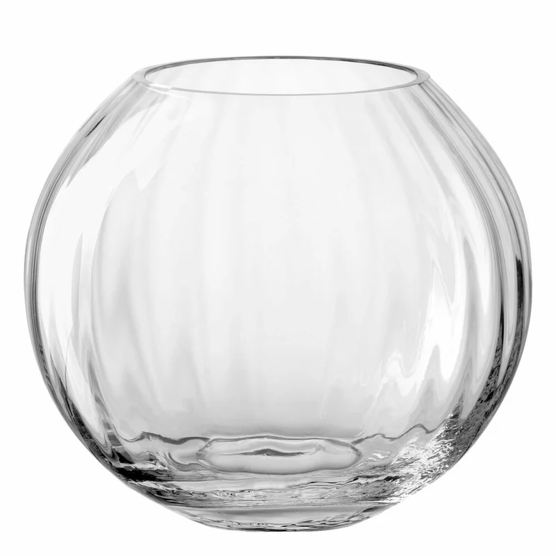 Leonardo Kugelvase Poesia, Blumenvase, Glasvase, Dekovase, Kugel Vase, Kalk-Natron Glas, Klar, H 17.5 cm, 038940