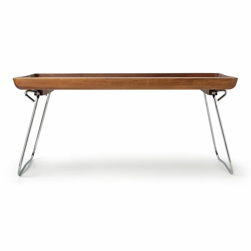 Continenta Bett-Tablett, Betttablett, Serviertablett, Frühstückstablett, Betttisch, Walnussholz, 53 x 32 cm, 4241