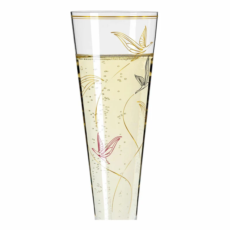 Ritzenhoff Champagnerglas Goldnacht Champagner 017, Concetta Lorenzo, Kristallglas, 205 ml, 1071017
