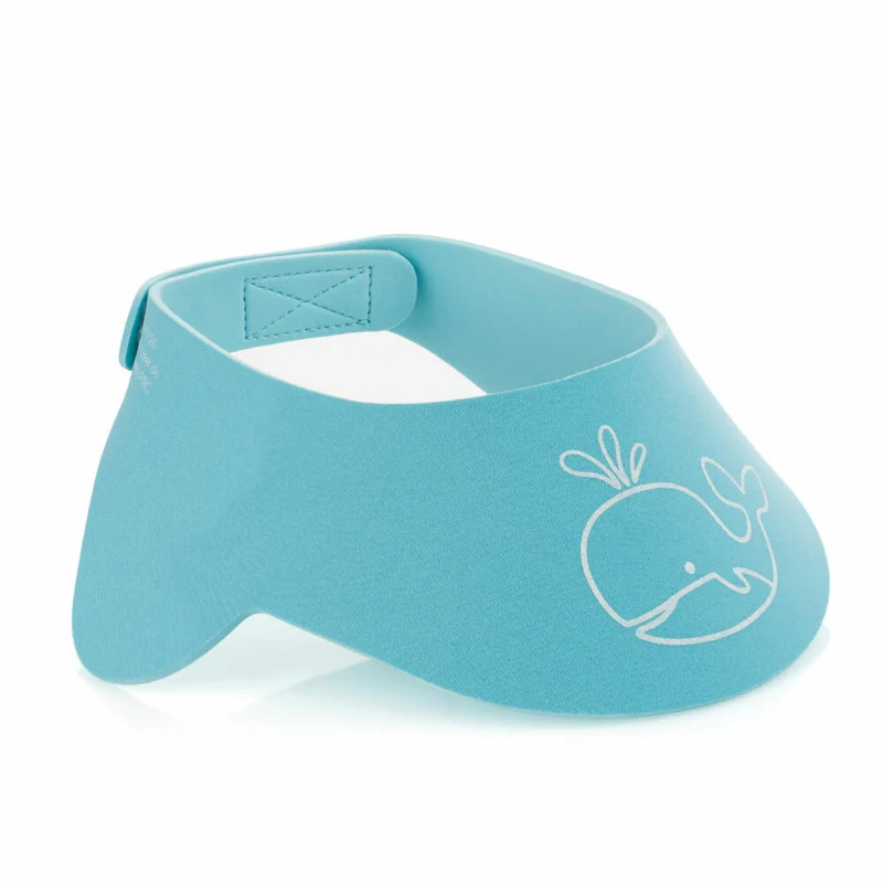 reer MyHappyBath Cap, Shampoo Schutz, Duschkappe, Duschhaube, Kinder, Augenschutz, Blau, 76043