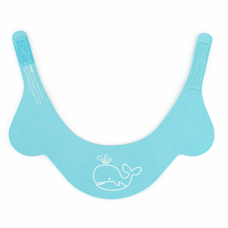 reer MyHappyBath Cap, Shampoo Schutz, Duschkappe, Duschhaube, Kinder, Augenschutz, Blau, 76043