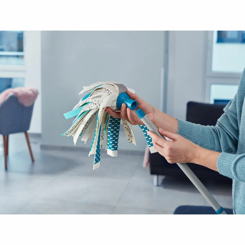 Leifheit Set Power Mop 3in1, 4-tlg., Wischmop, Bodenwischer, Putzeimer, Wischset, 52110