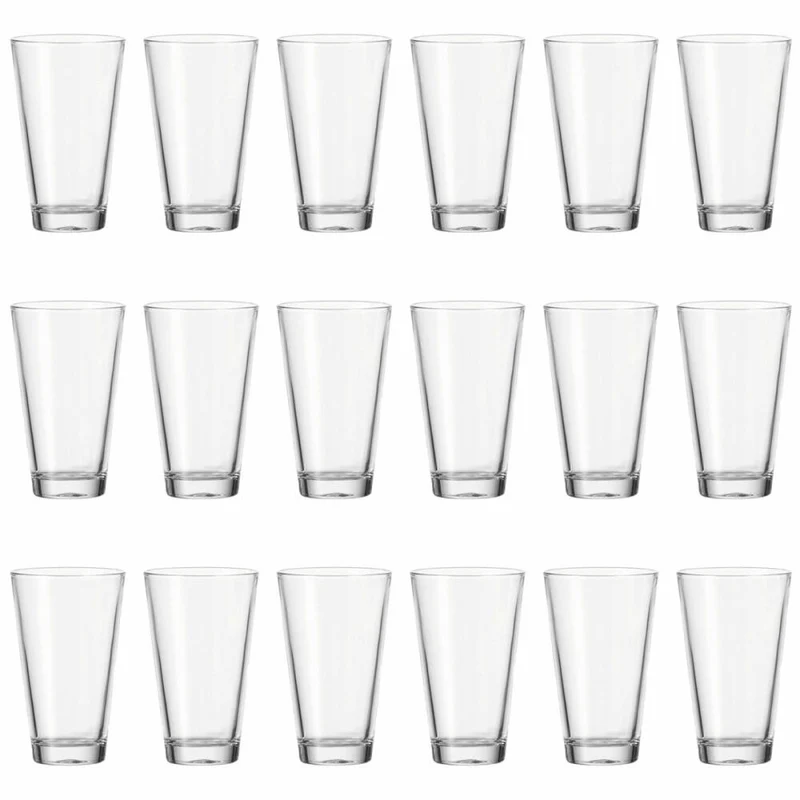 Leonardo Ciao Becher Groß 18er Set, Trinkglas, Wasserglas, Saftglas, Glas, 300 ml, 17206