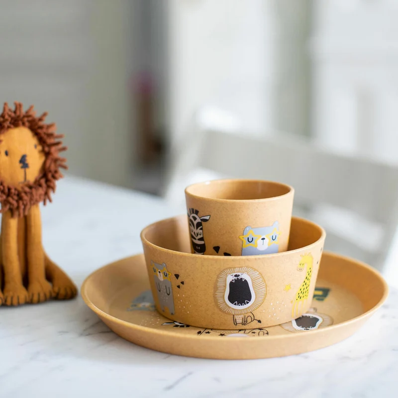 Koziol Schale Connect Bowl Zoo, Schüssel, Kunststoff, Nature Wood, 400 ml, 1436702