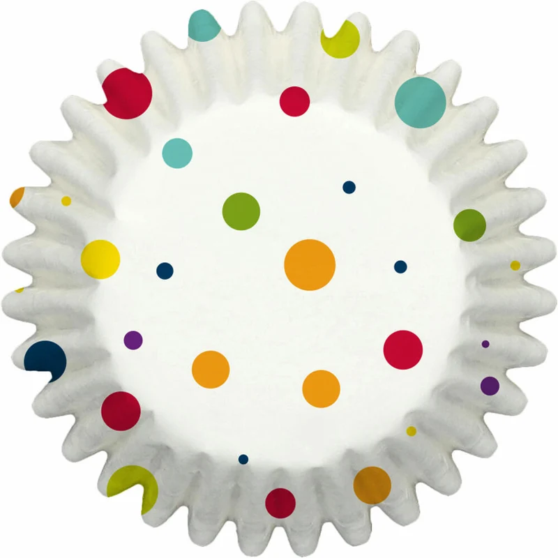 Birkmann Mini-Papierbackförmchen, 100 Stück, Backförmchen, Muffinbackform, Muffinform, Regenbogen, Ø 4.5 cm, 444782