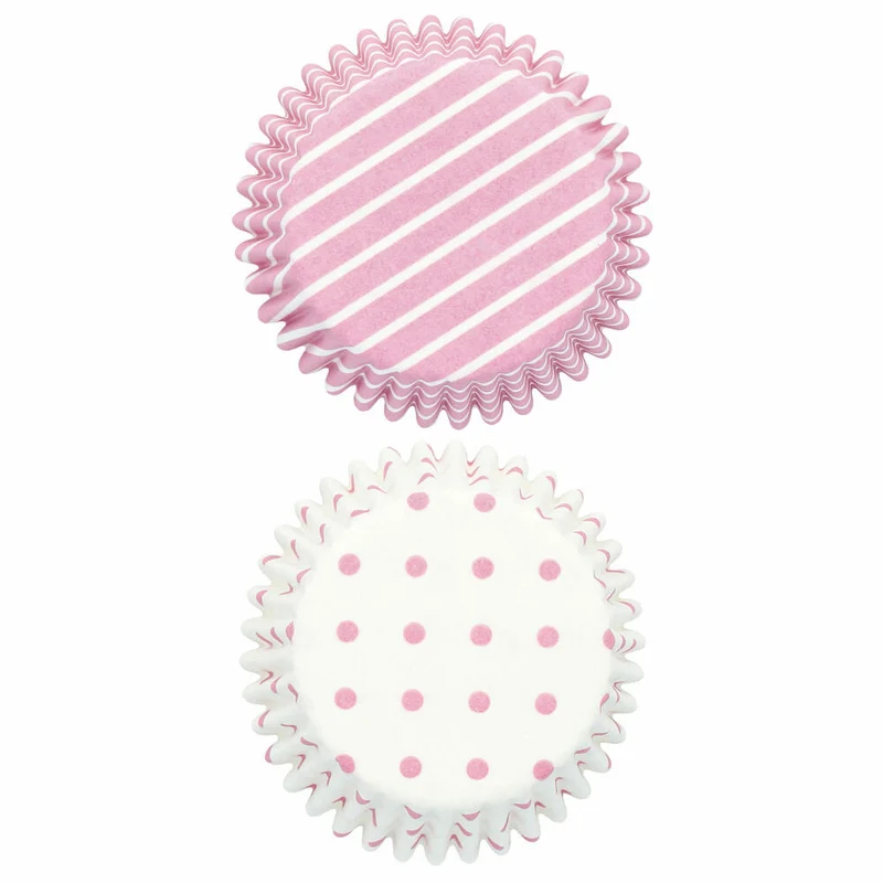 Birkmann Papierbackförmchen, 100 Stück, Backförmchen, Muffinbackform, Muffinform, Rosa, Ø 7 cm, 444683