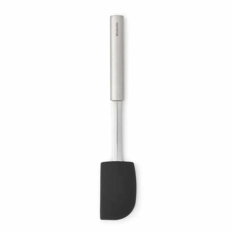 Brabantia Teigschaber Profile, Backspatel, Silikonspatel, Stahl / Silikon, Silber, 29 cm, 100390