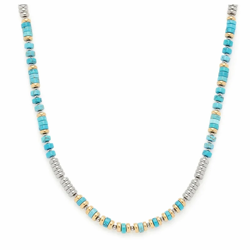 Leonardo Jewels Halskette Malina, Kette, Halsschmuck, Schmuck, Edelstahl, Türkis, 021749