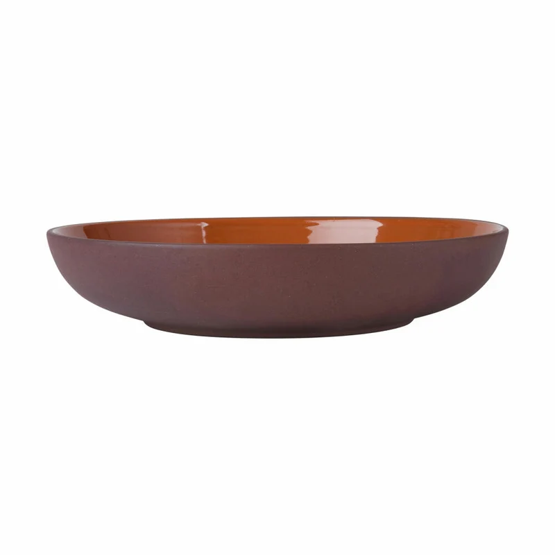 Maxwell & Williams Schüssel Sienna flach, Schale, Keramik, Terracotta, 22 x 4.5 cm, KL0209