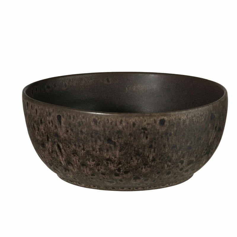 ASA Selection Poke Bowl Mangosteen Schale, Schüssel, Porzellan, Braun, Ø 18 cm, 24350266