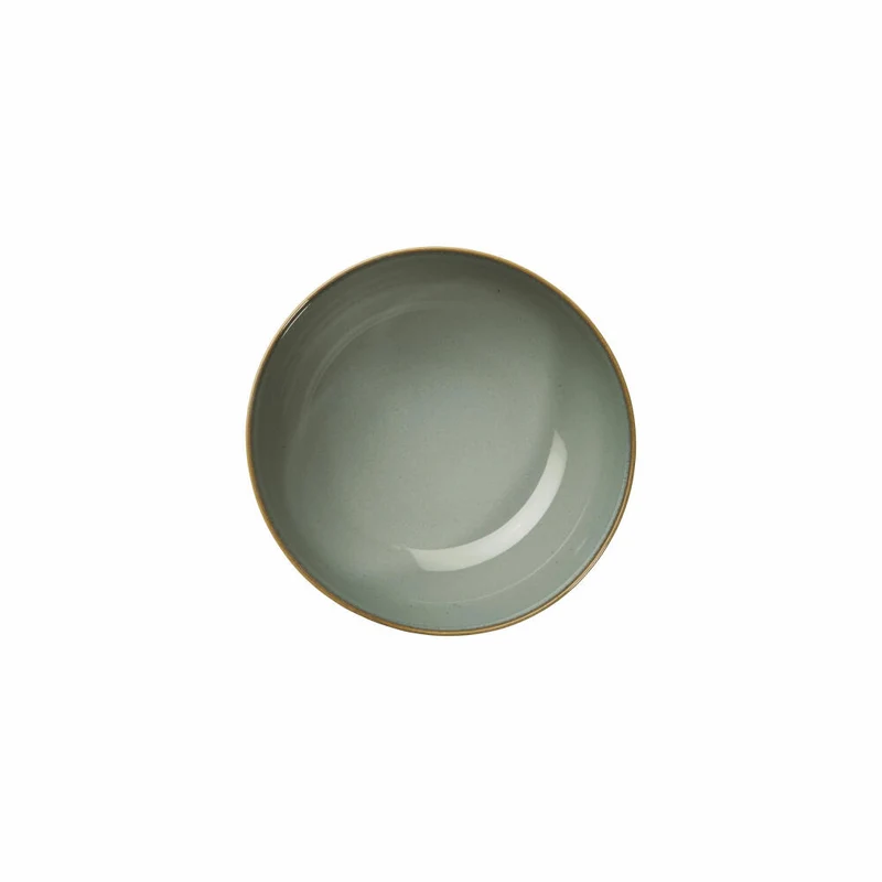 ASA Selection saisons eucalyptus Gourmetteller, Gourmet Teller, Speiseteller, Porzellan, Grün, Ø 23 cm, 27251175