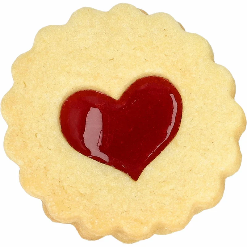 Birkmann Ausstechform Linzer Herz, Ausstecher, Plätzchenform, Keks, Plätzchen, Edelstahl, 5 cm, 199927