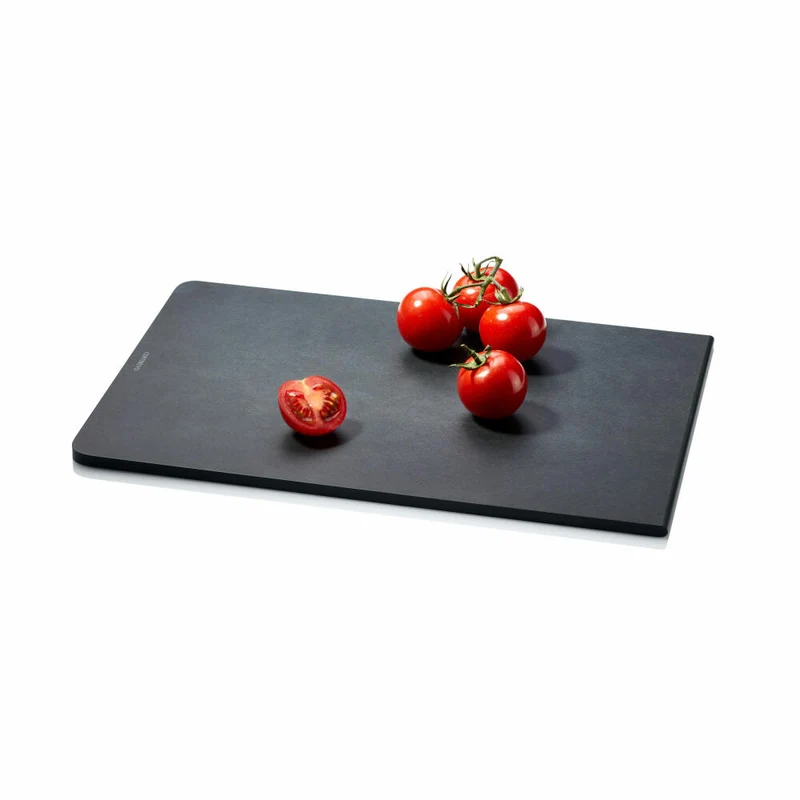 Continenta Schneidebrett Duracore, Küchenbrett, Servierbrett, Holzpapierfaser, Schwarz, 34.5 x 24 cm, 5312