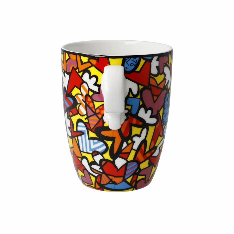 Goebel Künstlertasse Romero Britto - All We Need is Love, Tasse, Becher, Fine Bone China, Bunt, 400 ml, 66452841