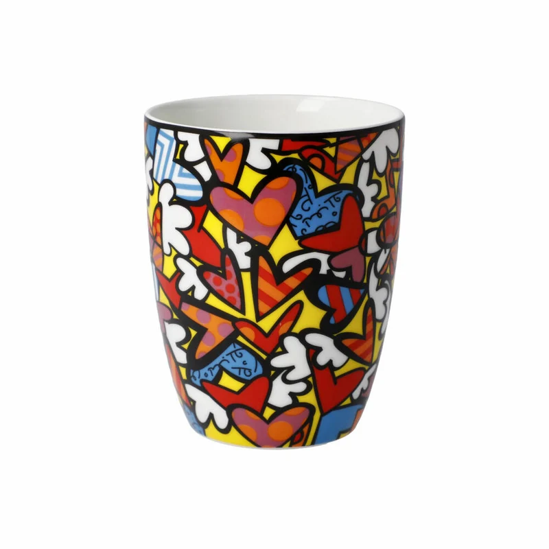 Goebel Künstlertasse Romero Britto - All We Need is Love, Tasse, Becher, Fine Bone China, Bunt, 400 ml, 66452841