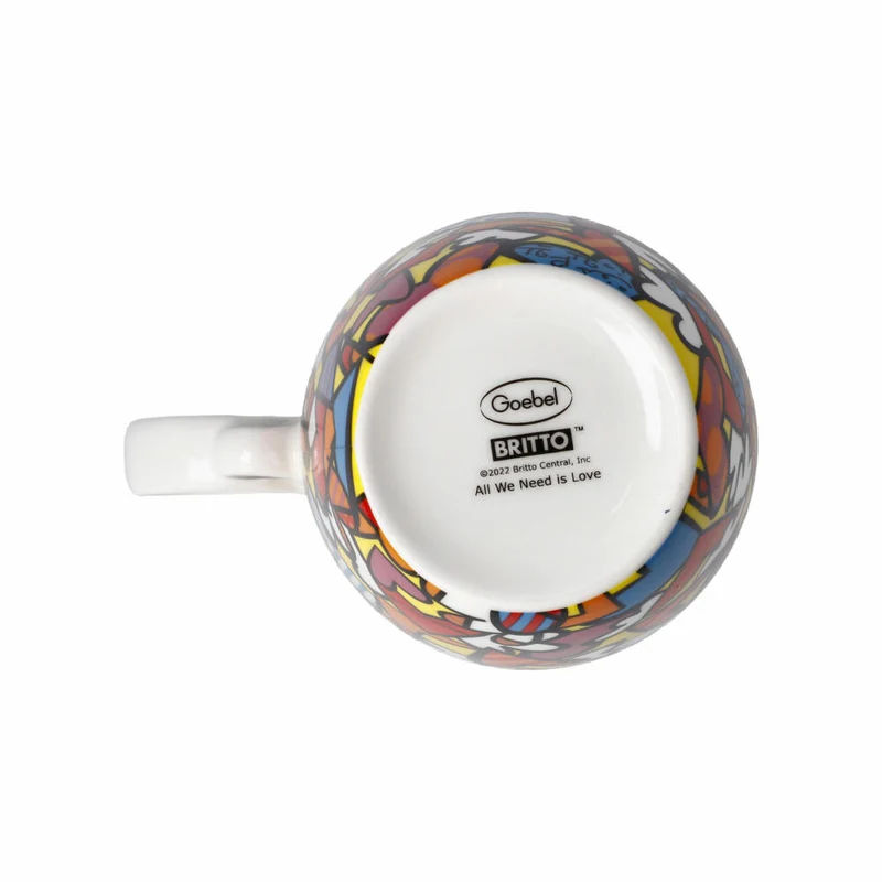 Goebel Künstlertasse Romero Britto - All We Need is Love, Tasse, Becher, Fine Bone China, Bunt, 400 ml, 66452841