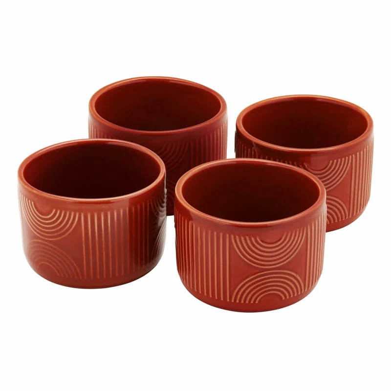 Maxwell & Williams Auflaufformen-Set Arc 4-tlg., Keramik, Indigoblau, 10 x 7 cm, HY0103