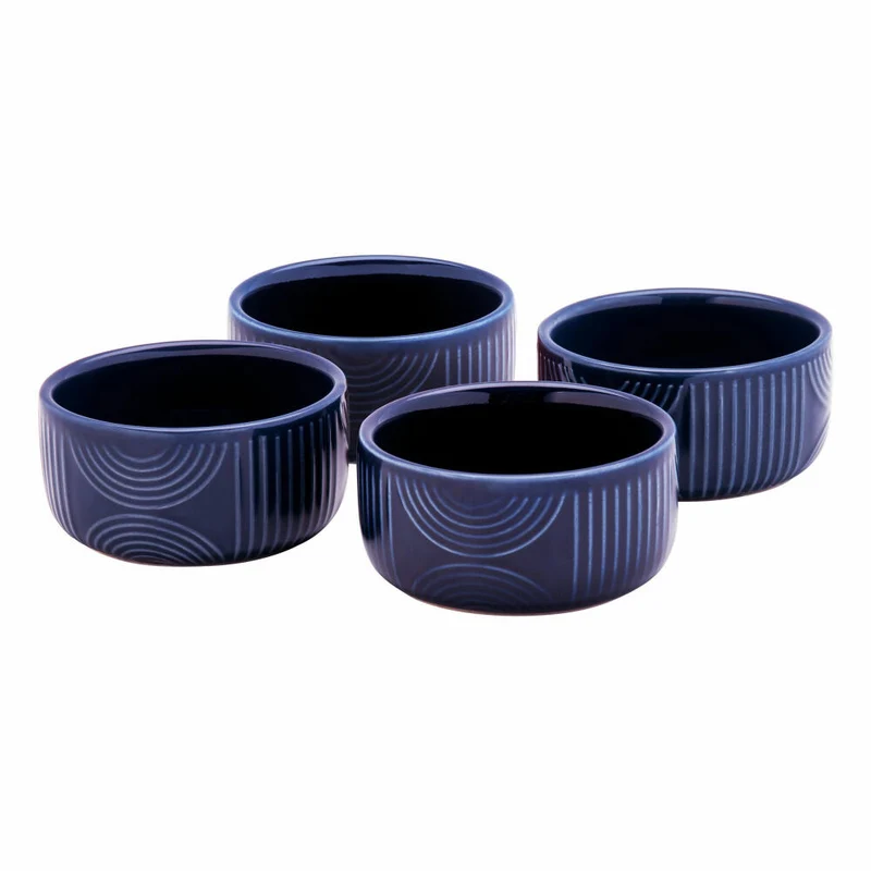 Maxwell & Williams Auflaufformen-Set Arc 4-tlg., Keramik, Terracotta, 8.5 x 4 cm, HY0127