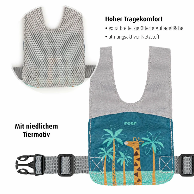 reer TravelKid Go Kinder Lauf- und Schutzgurt, Sicherheitsgurt, Kindergurt, Laufgurt, Kinder, 53132