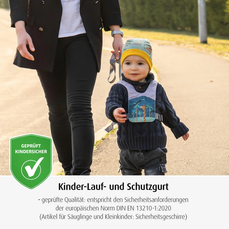 reer TravelKid Go Kinder Lauf- und Schutzgurt, Sicherheitsgurt, Kindergurt, Laufgurt, Kinder, 53132