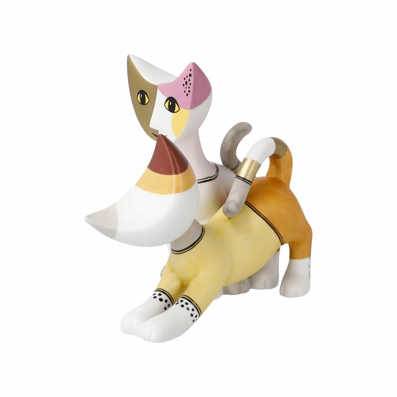 Goebel Figur Rosina Wachtmeister - Katzen Sara e Sereno, Katzenwelt, Biskuitporzellan, Bunt, 31343061