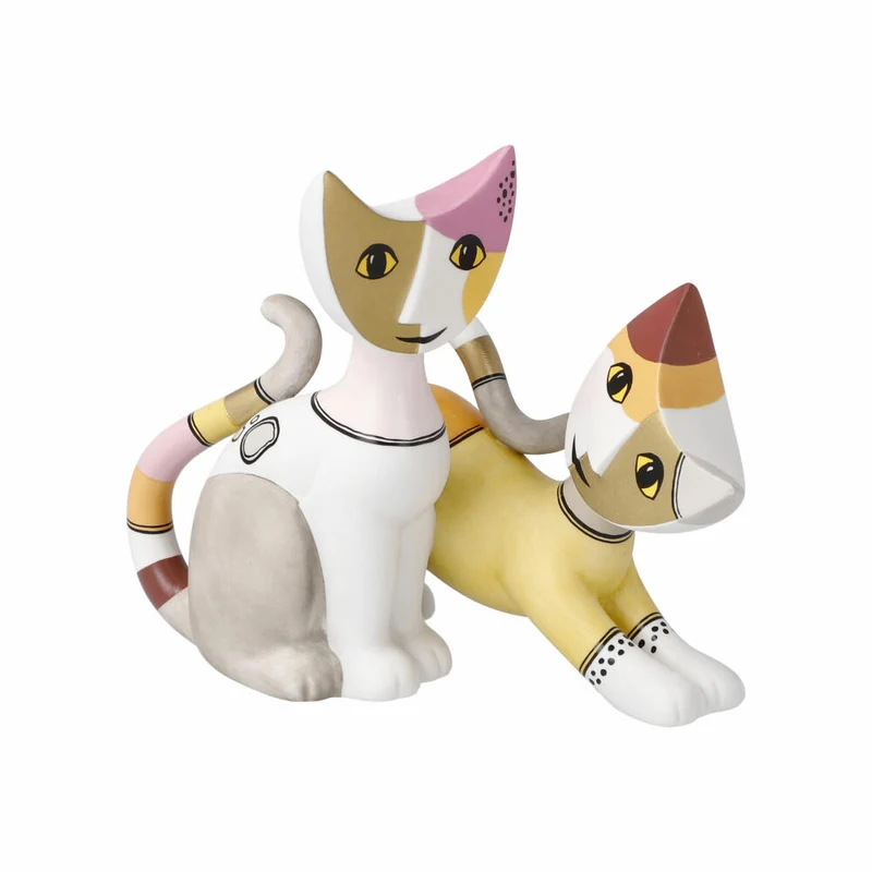 Goebel Figur Rosina Wachtmeister - Katzen Sara e Sereno, Katzenwelt, Biskuitporzellan, Bunt, 31343061