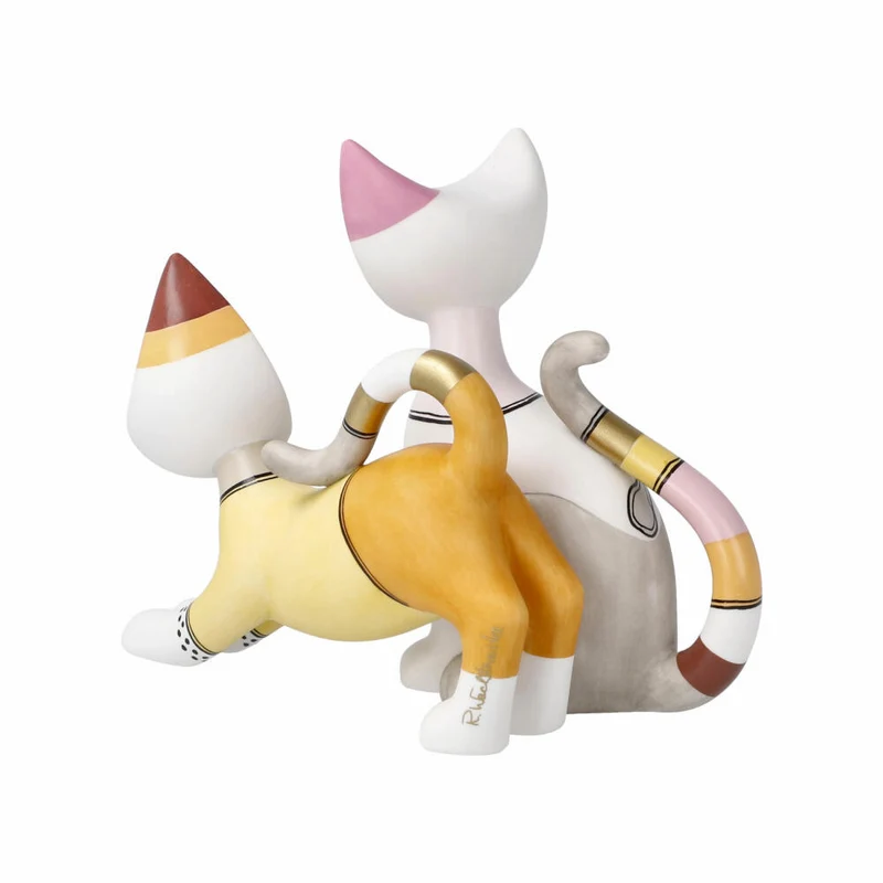 Goebel Figur Rosina Wachtmeister - Katzen Sara e Sereno, Katzenwelt, Biskuitporzellan, Bunt, 31343061