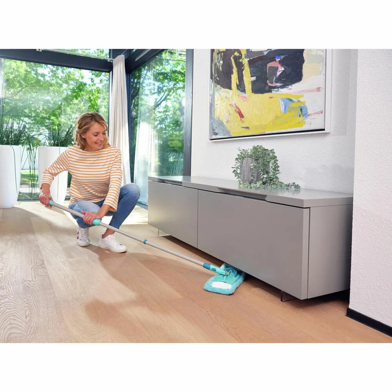 Leifheit Wischbezug CLEAN TWIST M Ergo static plus, Ersatz Bezug, für die Trockenreinigung aller glatten Böden, 52124