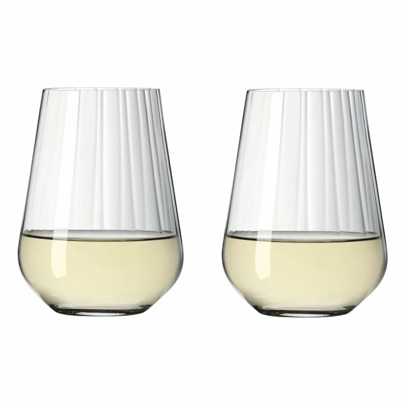 Ritzenhoff Wasserglas 2er-Set Sternschliff 002, Kristallglas, 540 ml, 3681002